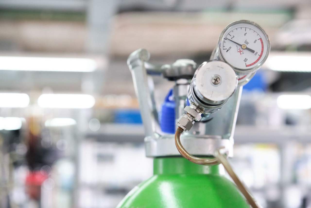 La botella de argón de Bidasogaz para soldadura TIG