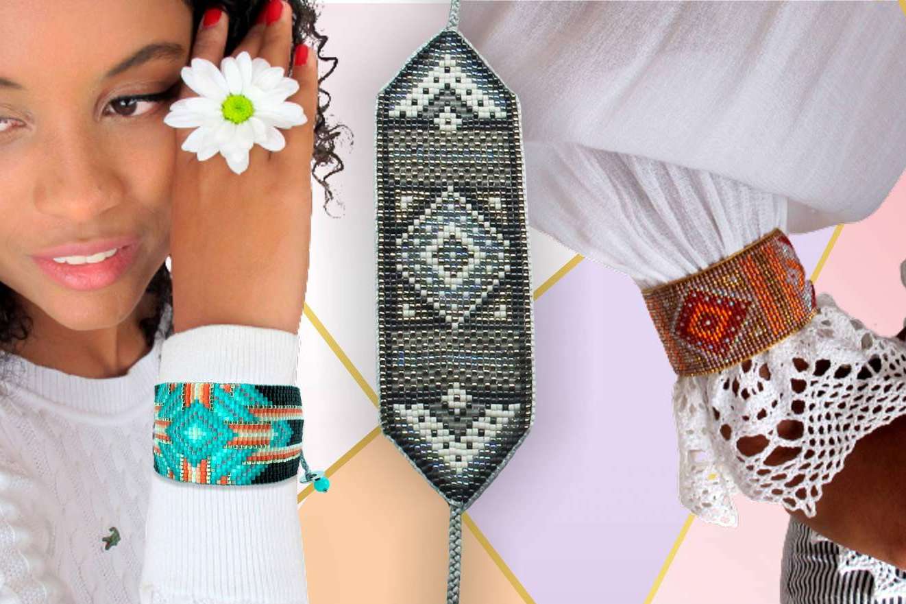 Las pulseras de cristales de Miyuki de Dkary