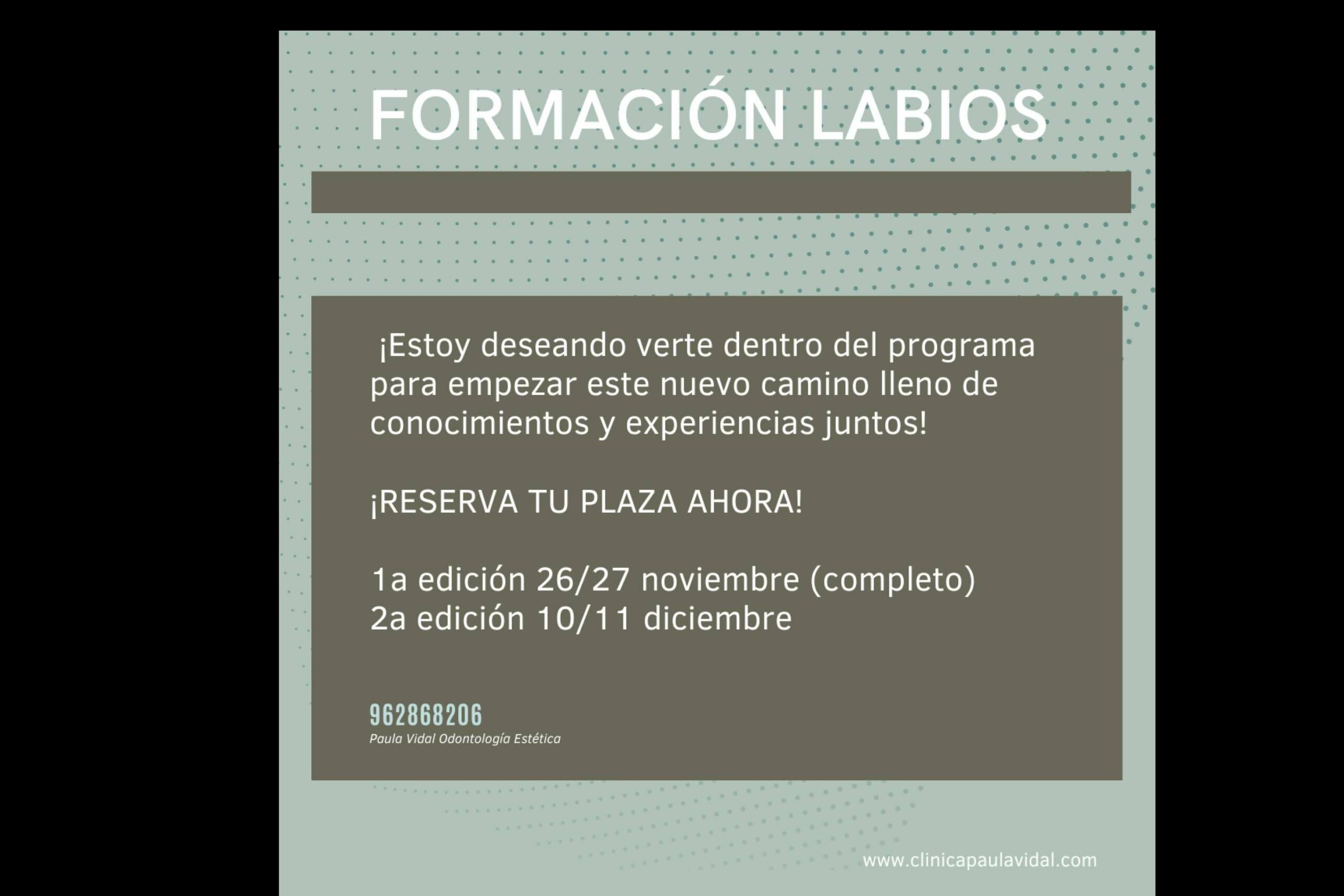 El curso para odontólogos de relleno de ácido hialurónico de Clínica Paula Vidal