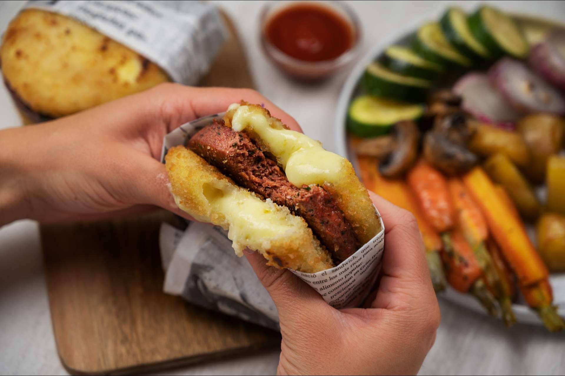 Conquistar a carnívoros con sus sabores y texturas es posible con GrinGrin Foods, la startup de alimentos vegetales