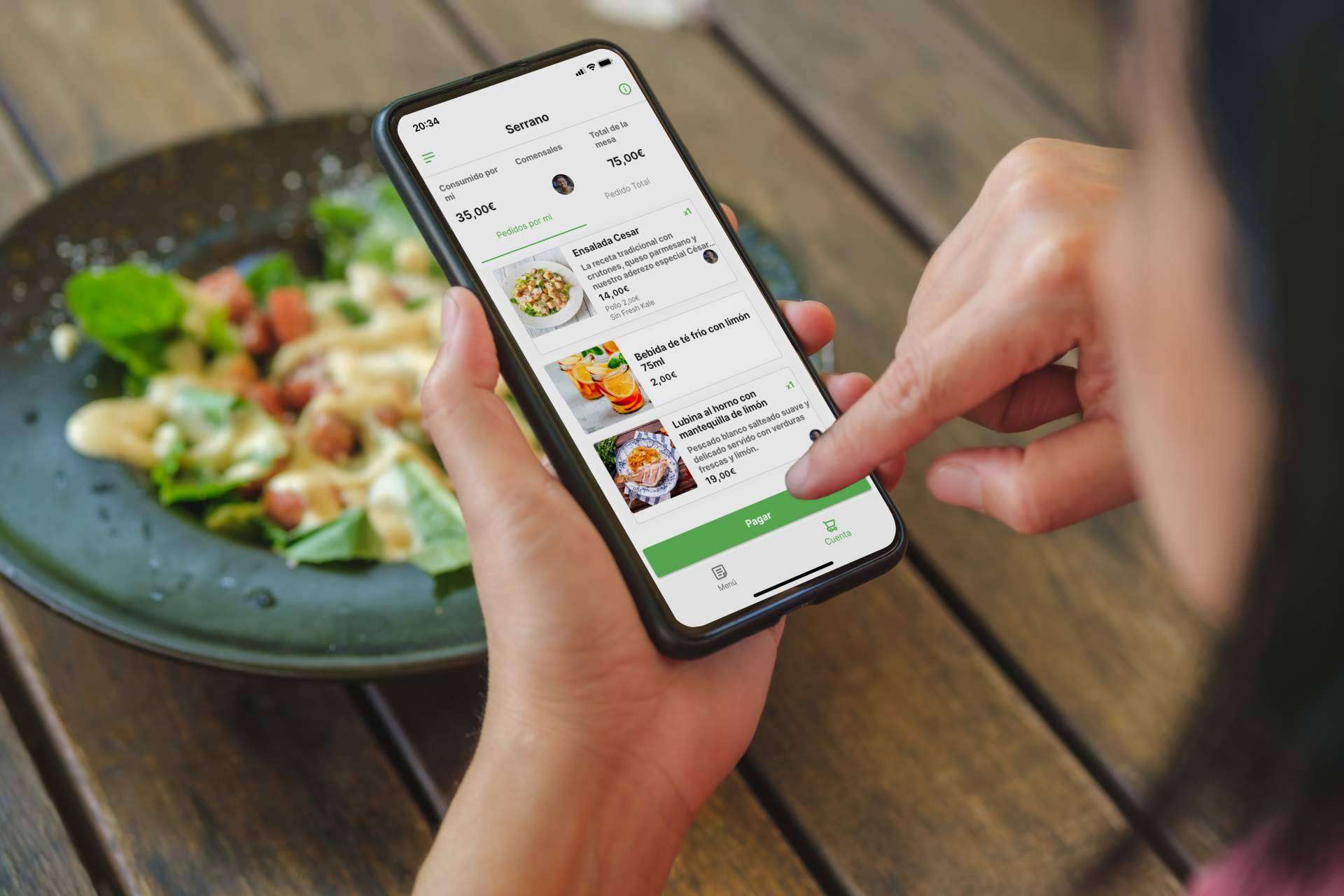 Pedir y pagar desde el móvil ya es posible a través de la carta digital con Order In