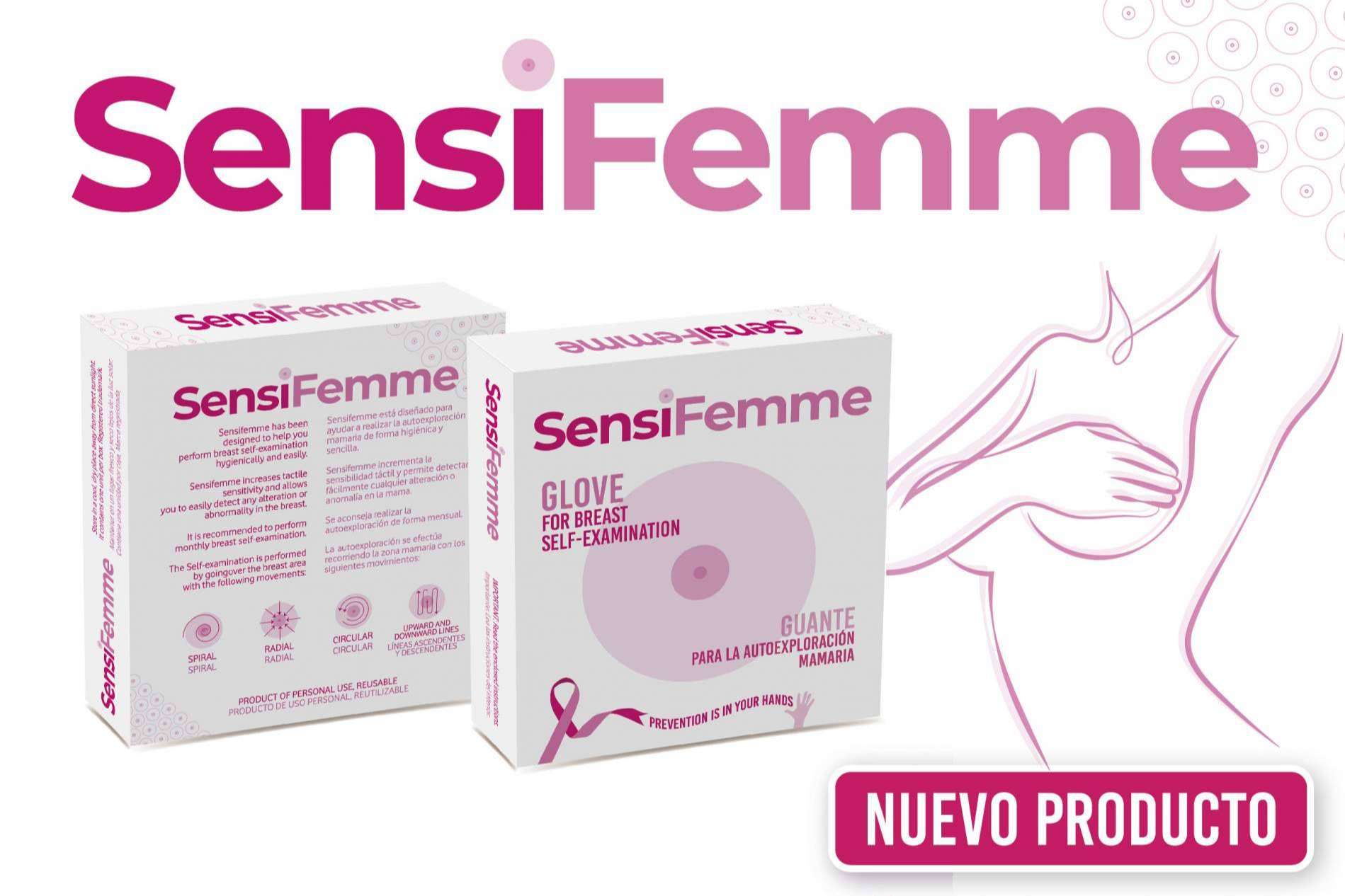El guante de autoexploración mamaria de Best Breathe, SensiFemme