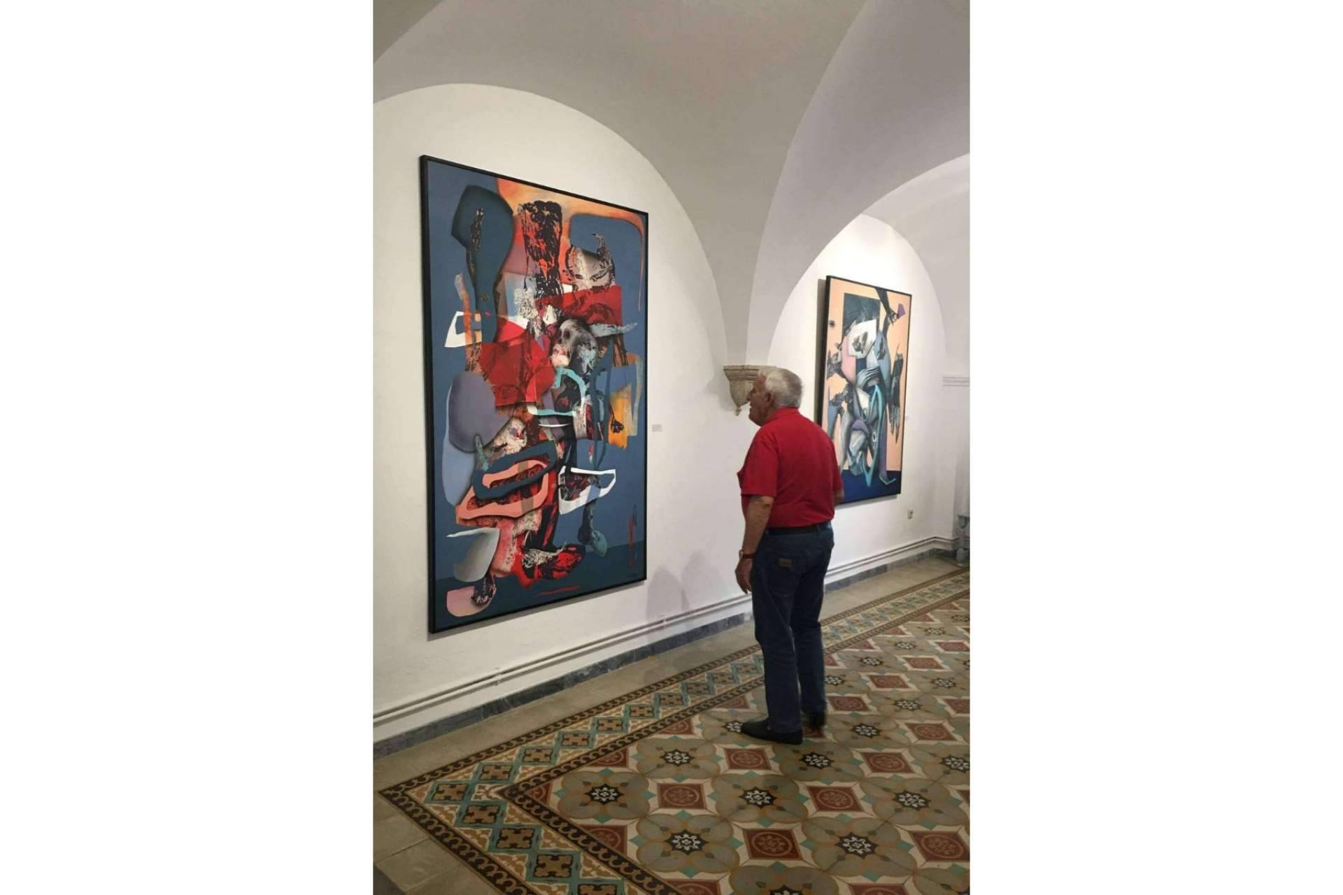 Inauguración de la exposición de Carlos Muñoz-Vargas en la Fundación Museo VanderLinde en Montánchez (Cáceres)
