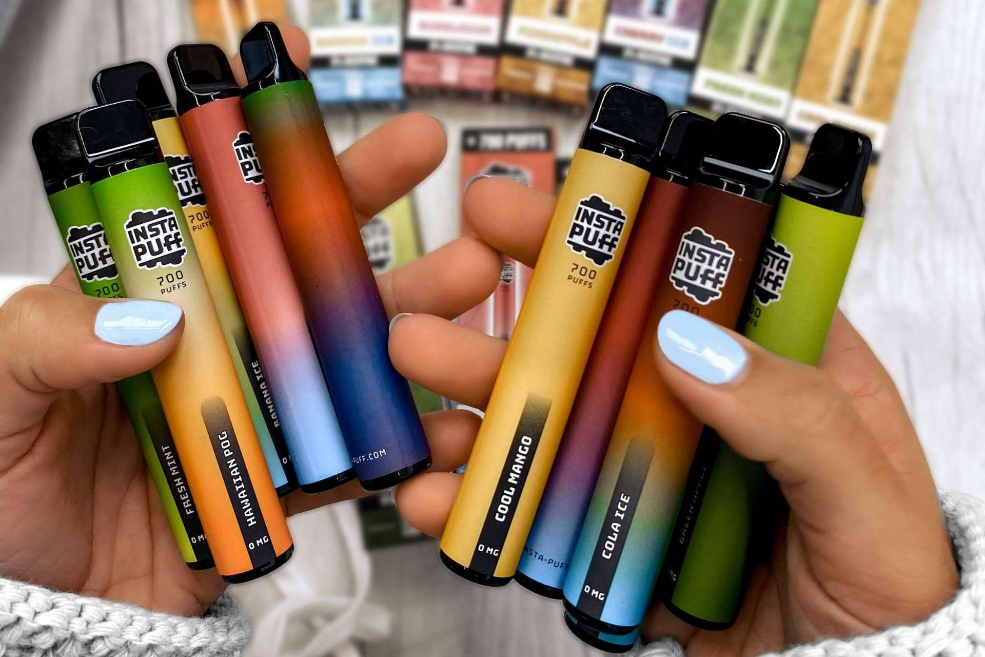 Insta Puff, la marca de vapers que ayuda a dejar de fumar, disponible en Aroma King