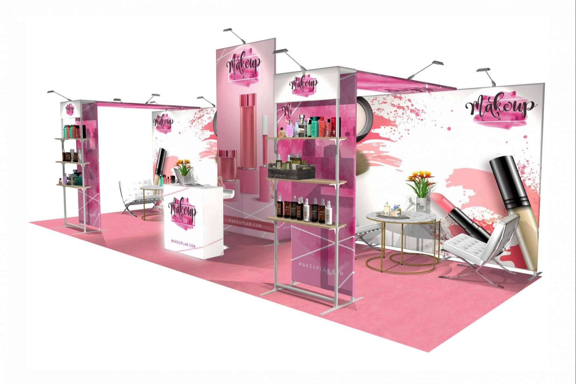 Animación de los stands portátiles en eventos, con los expertos de Olika