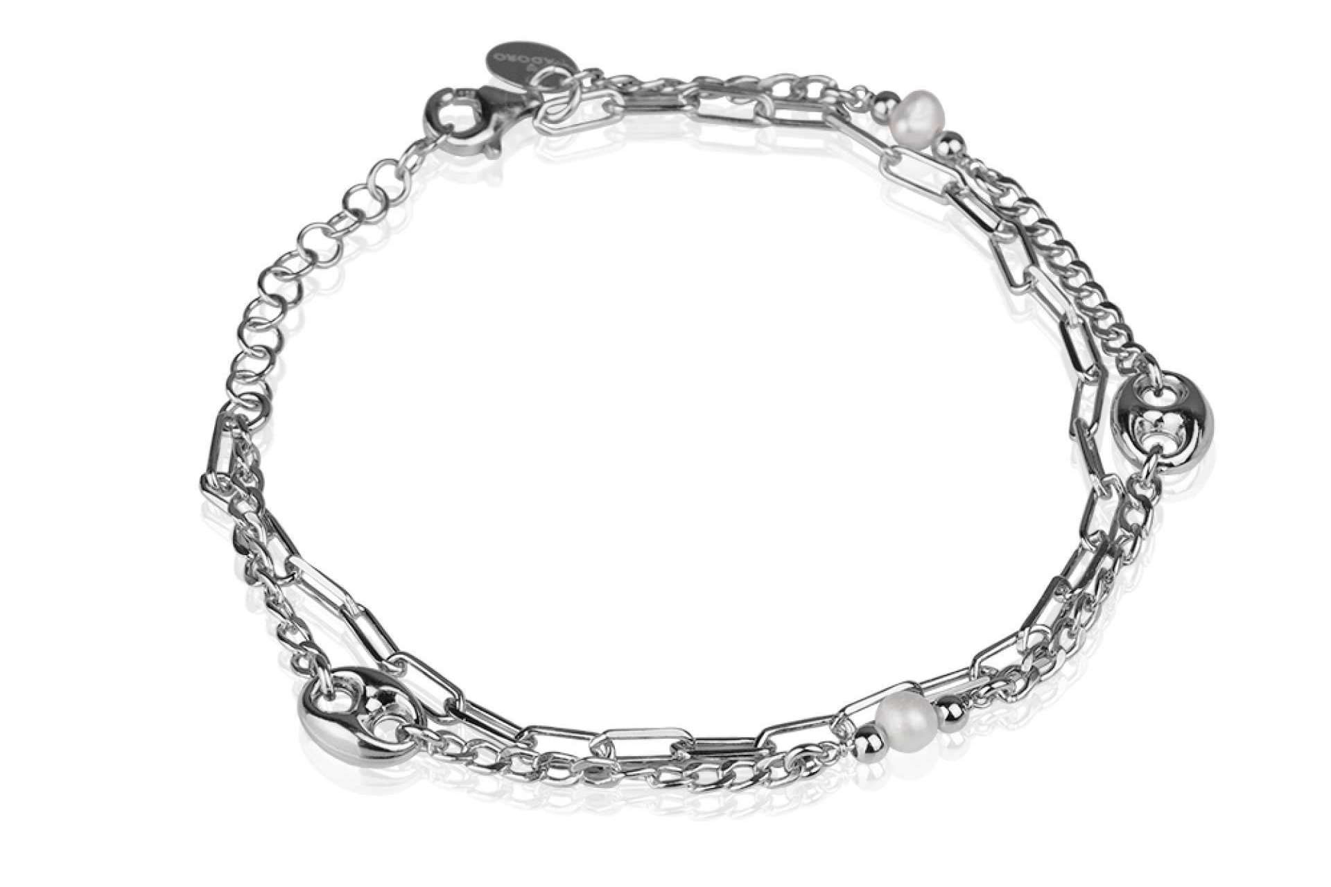 T-ADORO y sus pulseras de bolas multicolor de plata
