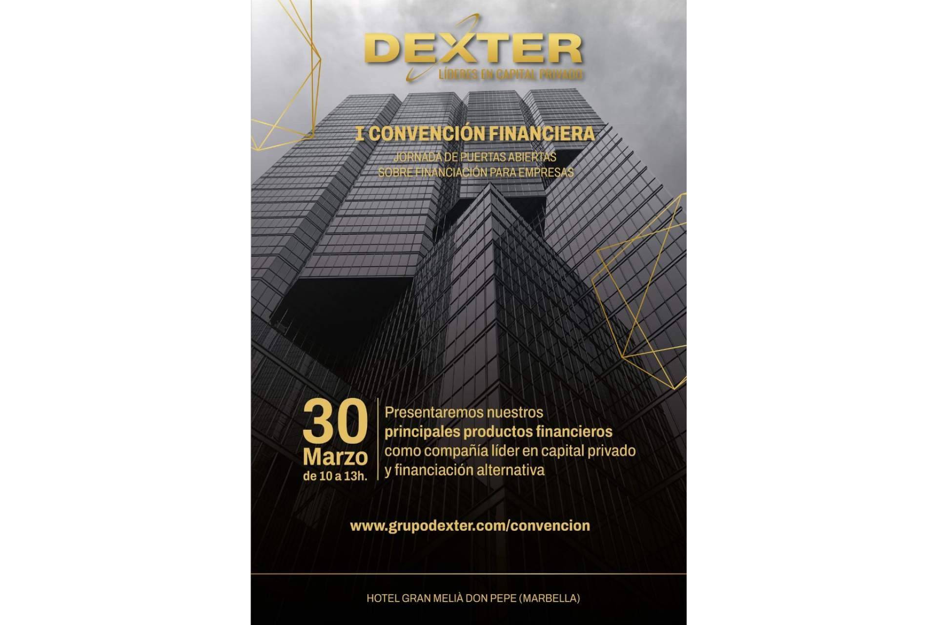 'I Convención Financiera DEXTER', ya hay fecha para el principal escaparate de la financiación alternativa