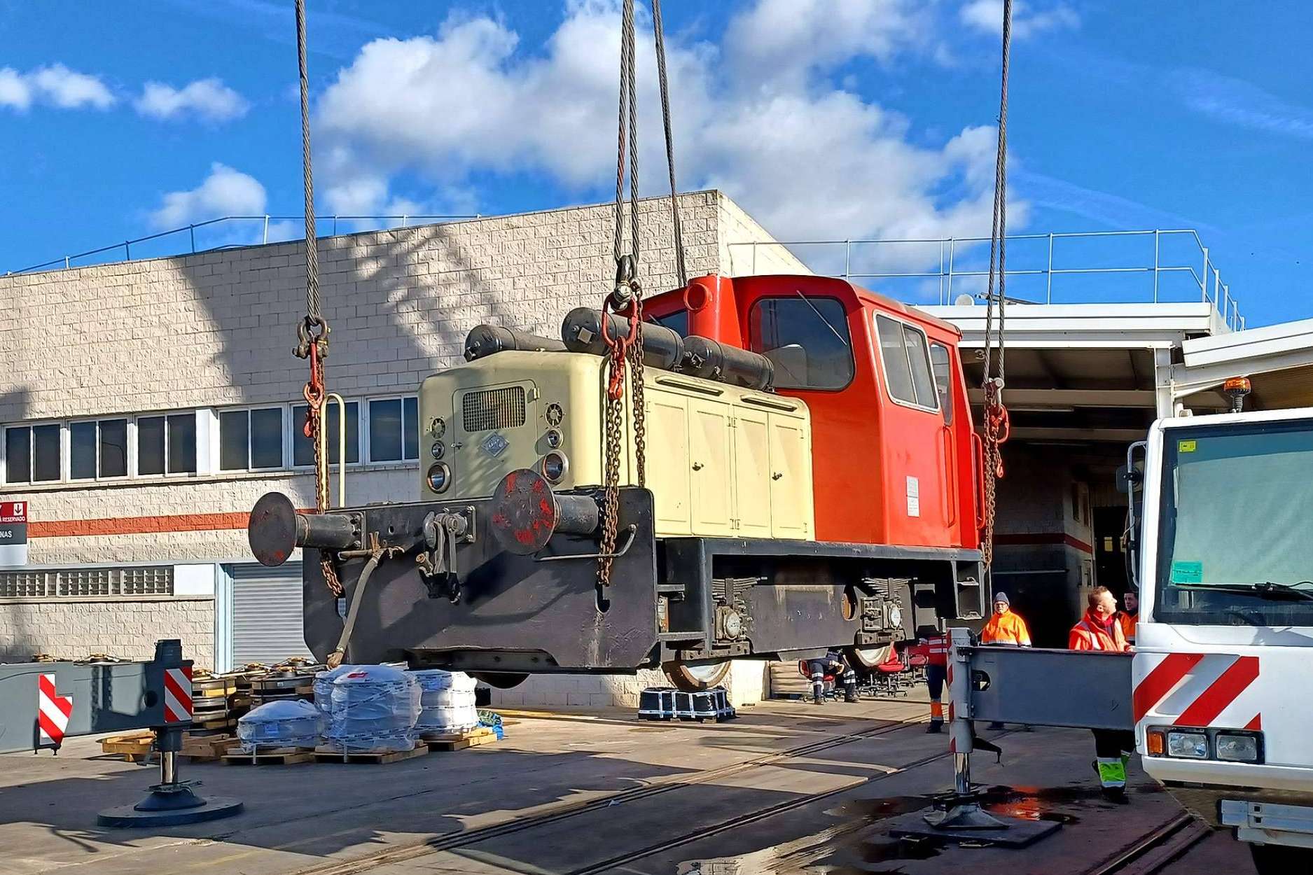 Una histórica locomotora de Azucarera Ebro protegida por la Fundación del Patrimonio Ferroviario