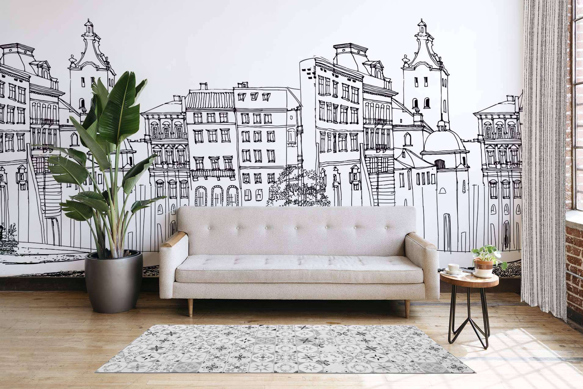 Papel pintado de fácil colocación para renovar paredes de la mano de SOKIOS