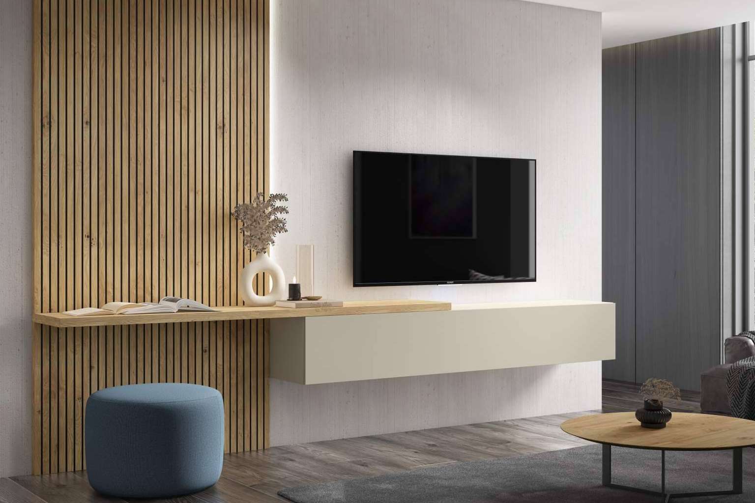 La fabricación de muebles de TV con BoCubi
