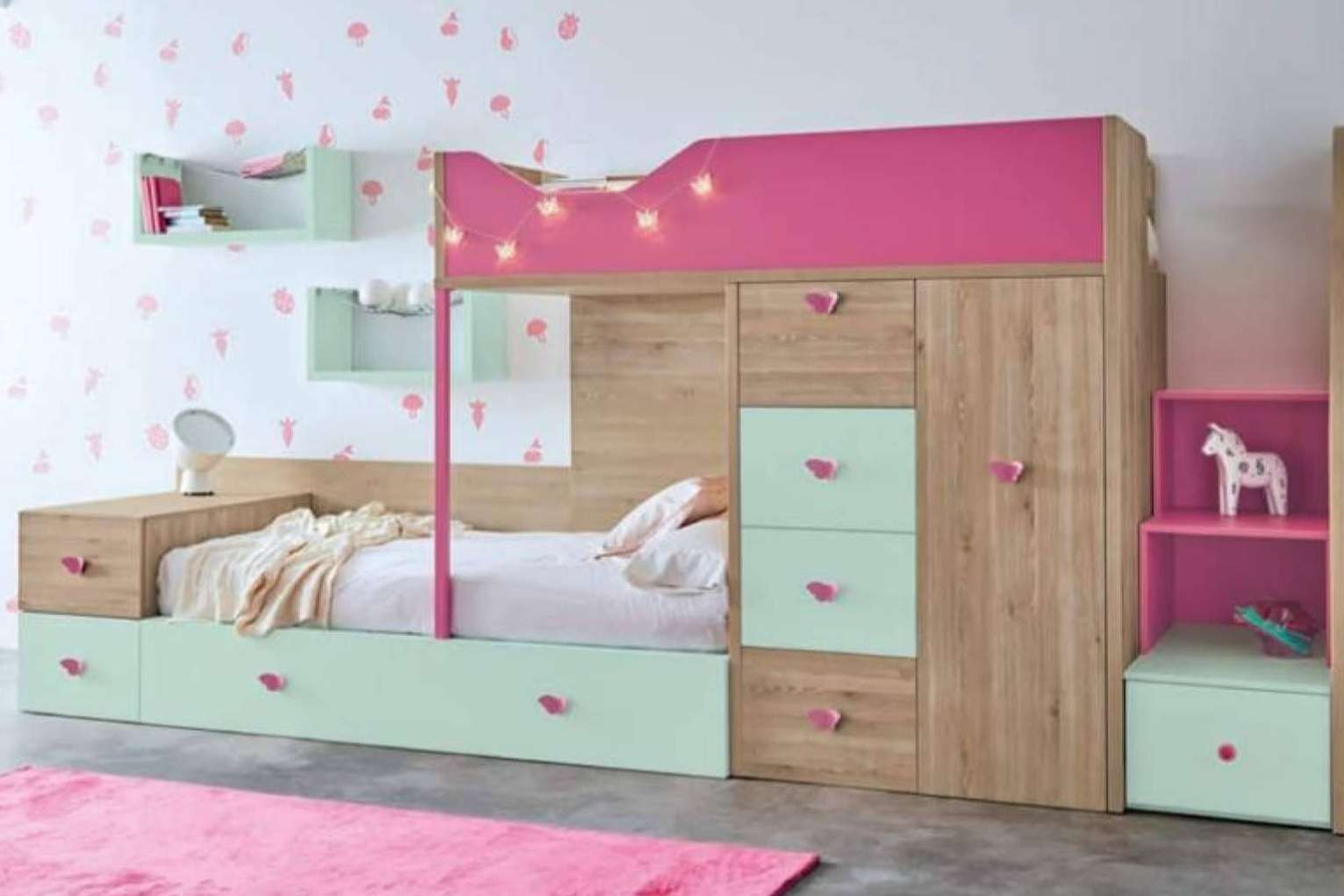 Verde Limón Muebles dispone de una amplia variedad de diseños para un dormitorio infantil