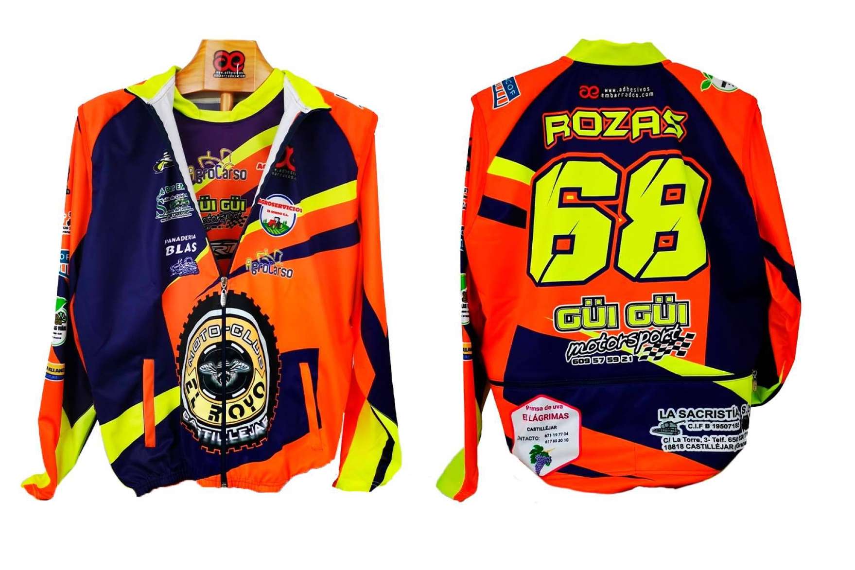 Camisetas de motocross personalizadas. Comodidad y estilo sobre dos ruedas de la mano de ADHESIVOSEMBARRADOS