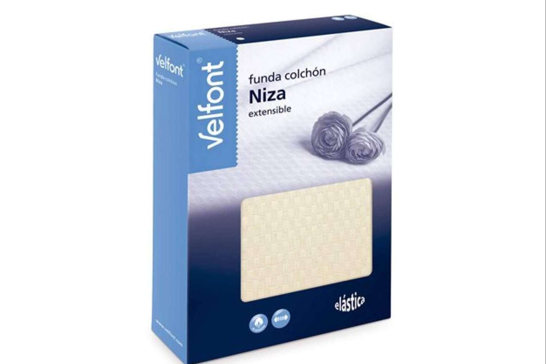 La funda de colchón Niza de Velfont está disponible en Tiendas Pavo
