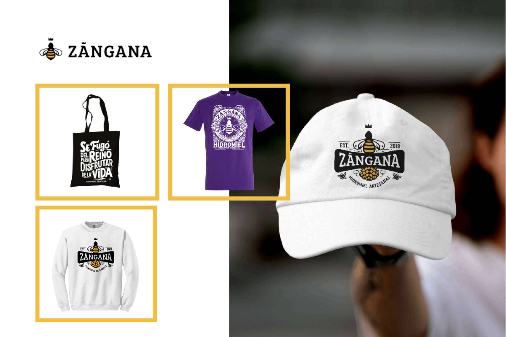 Hidromiel Zángana presenta su línea de merchandising