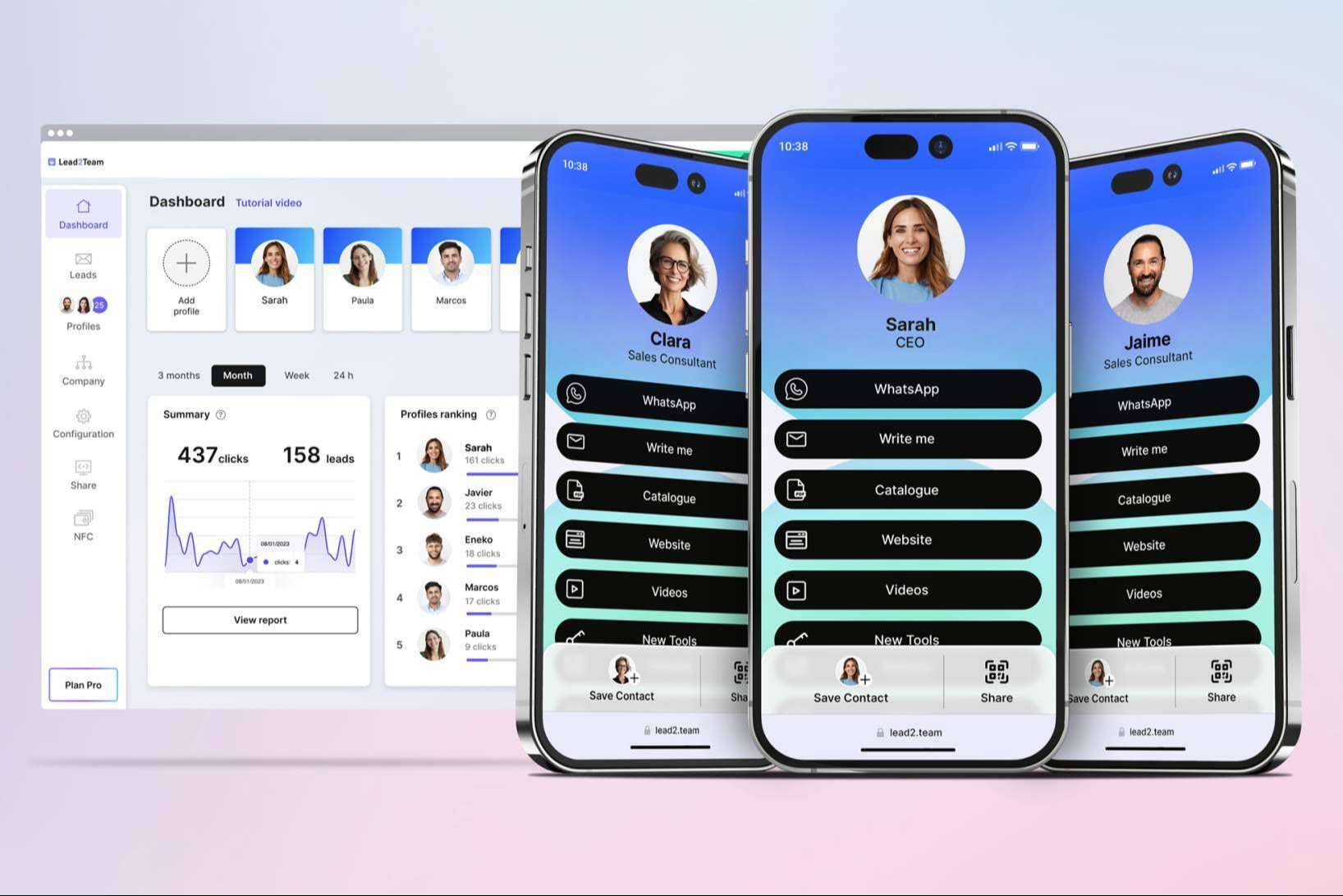 Lead2Team redefine las tarjetas de visita con una solución integral para medianas y grandes empresas