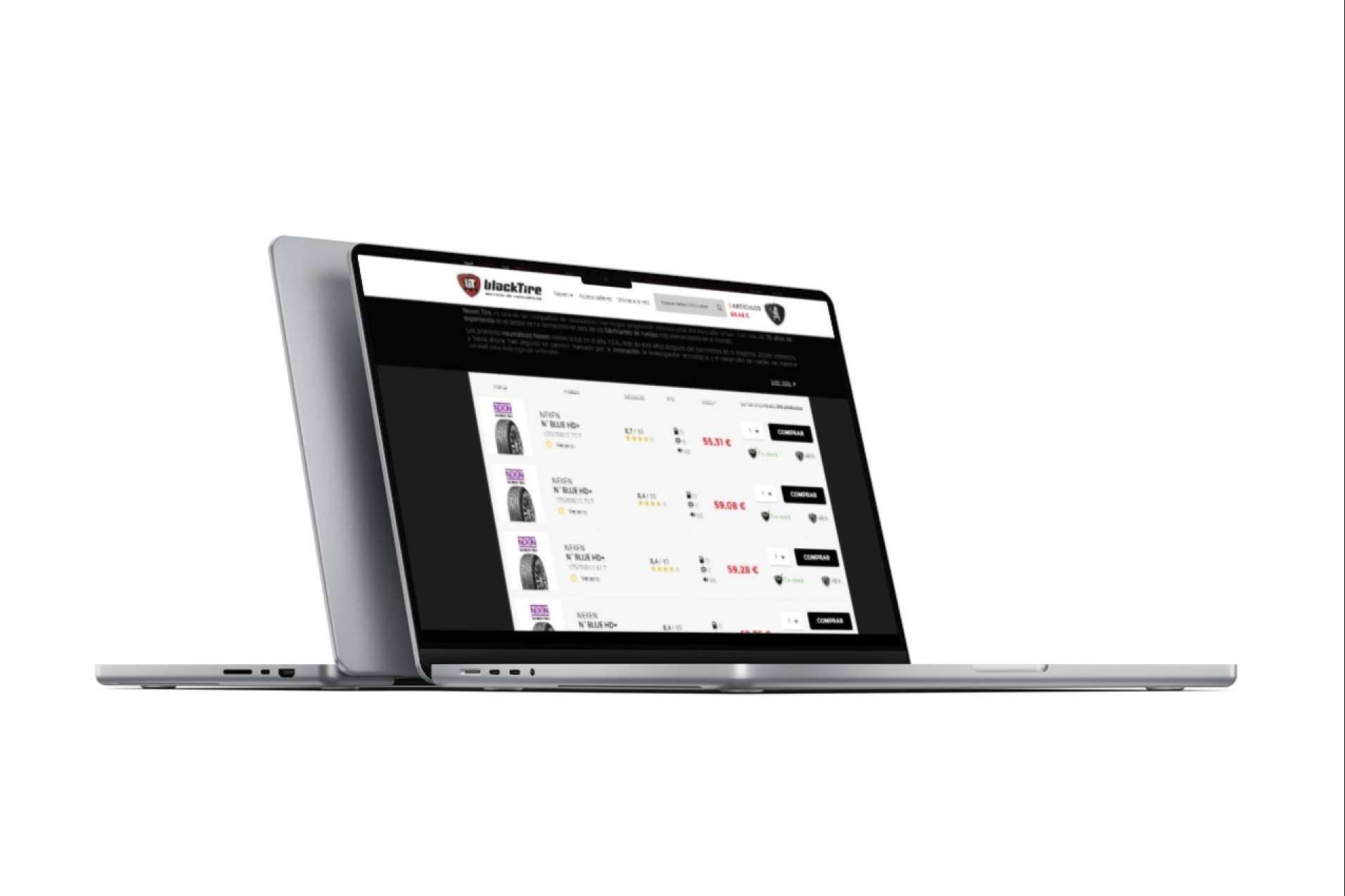 La red BlackTire permite comprar neumáticos online