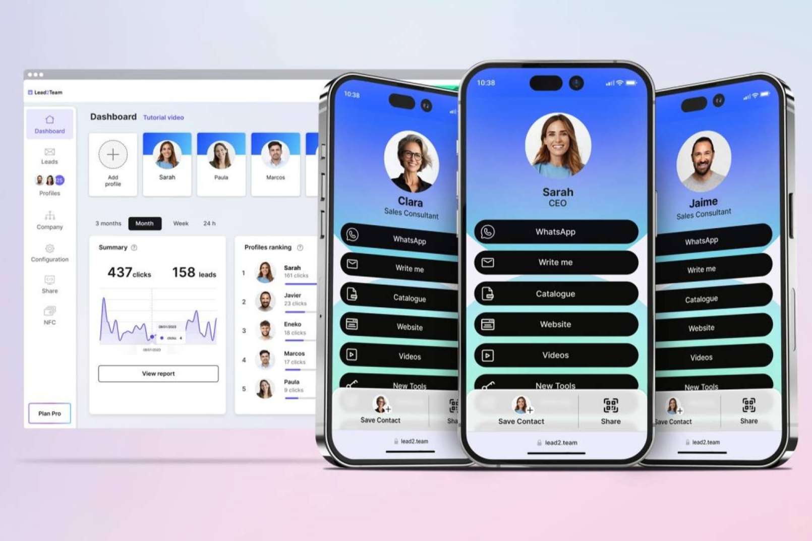 Lead2Team, la tarjeta de presentación digital para conseguir más reseñas y más leads