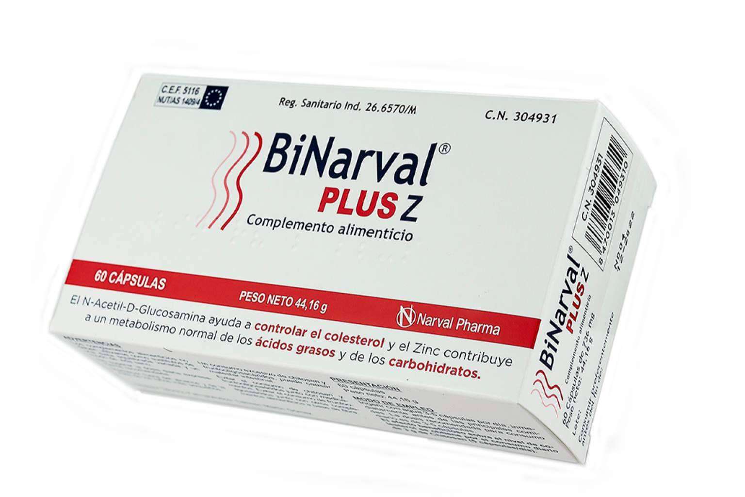 Binarval Plus Z, zinc y chitosán para el mantenimiento de peso y colesterol saludable