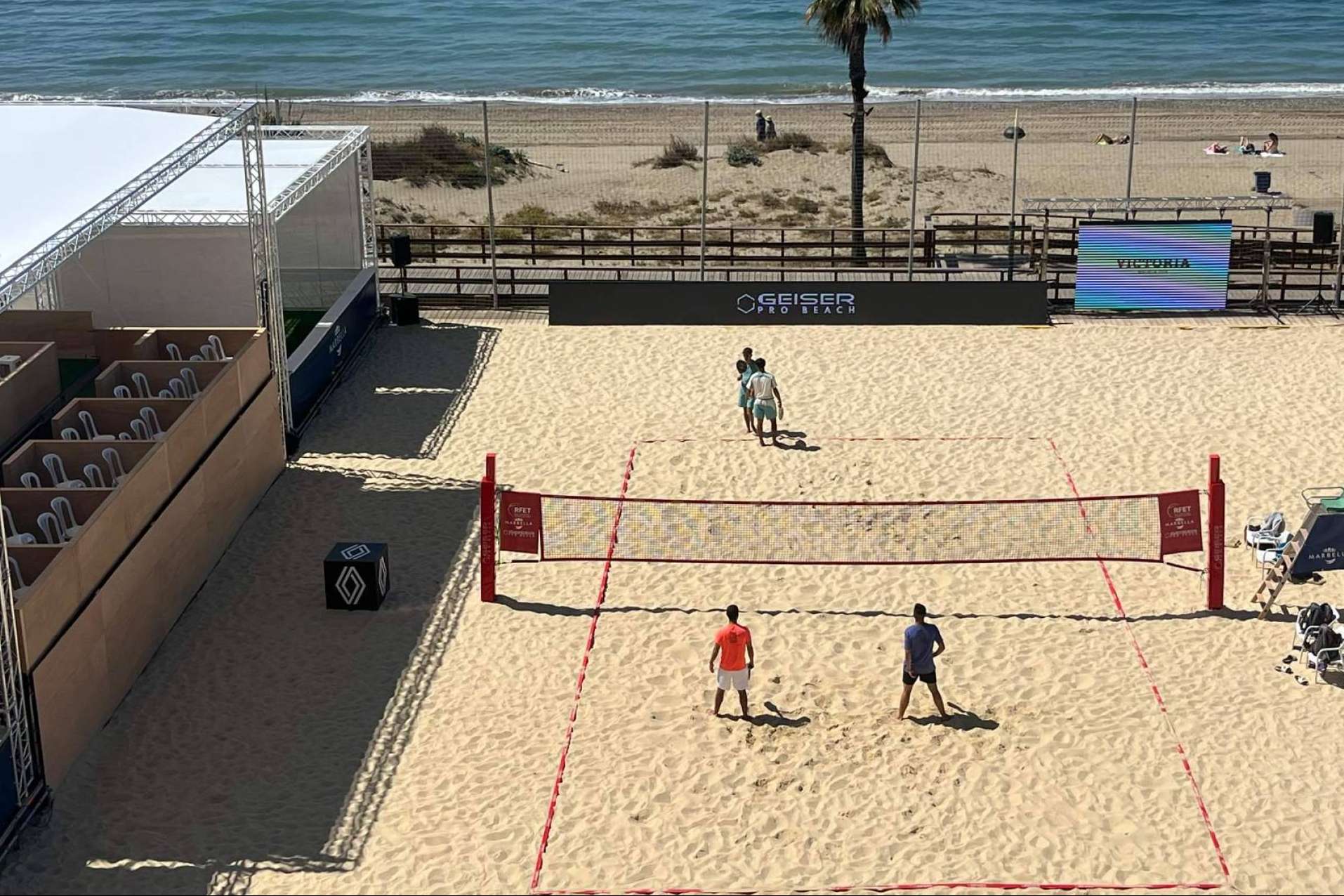 Geiser Pro Beach con su modelo TOTEM PRO XL elegido para la final del Campeonato de España de Tenis Playa