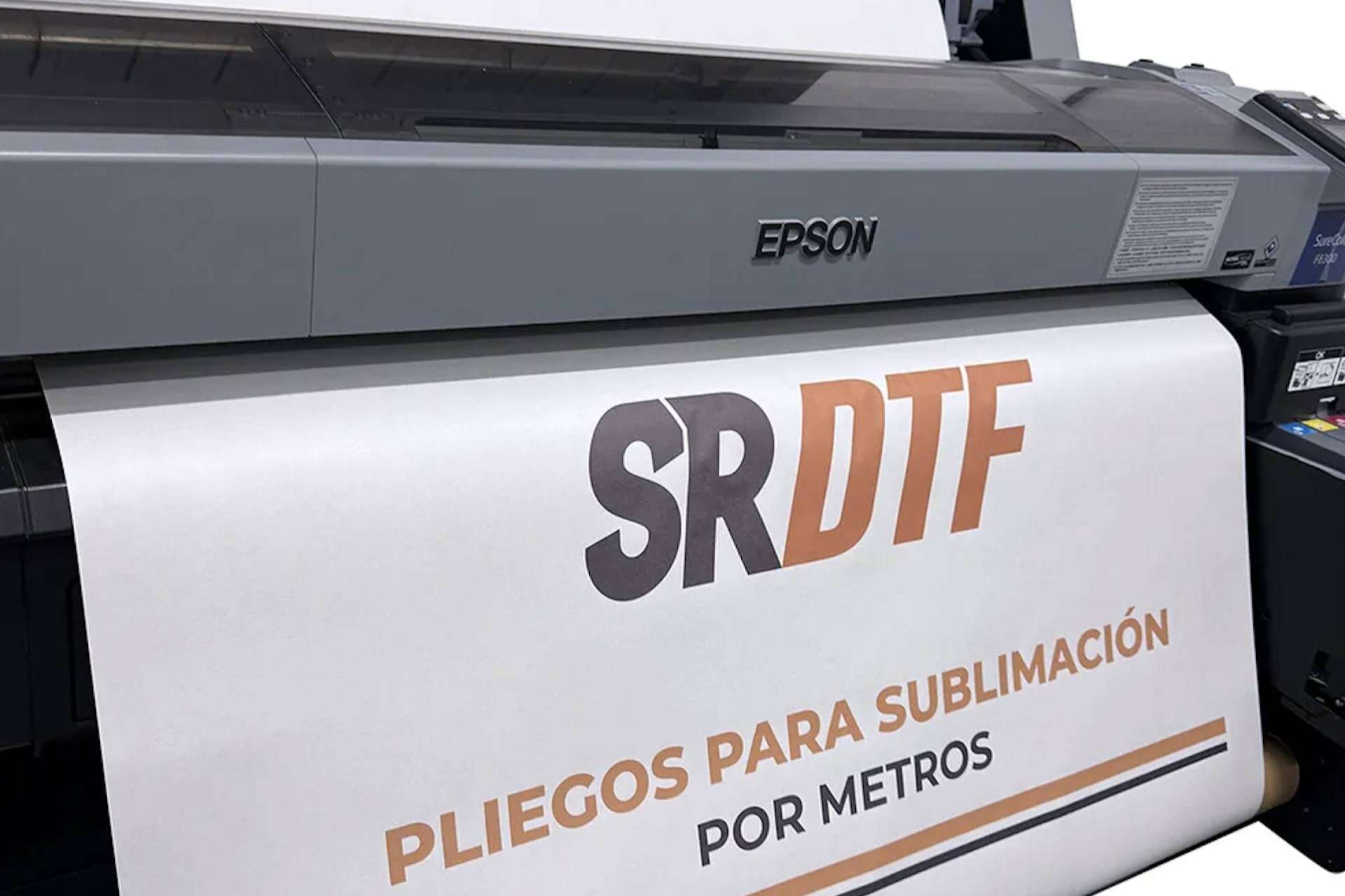 Sublimación textil personalizada con pliegos por metros, el formato práctico de SR DTF