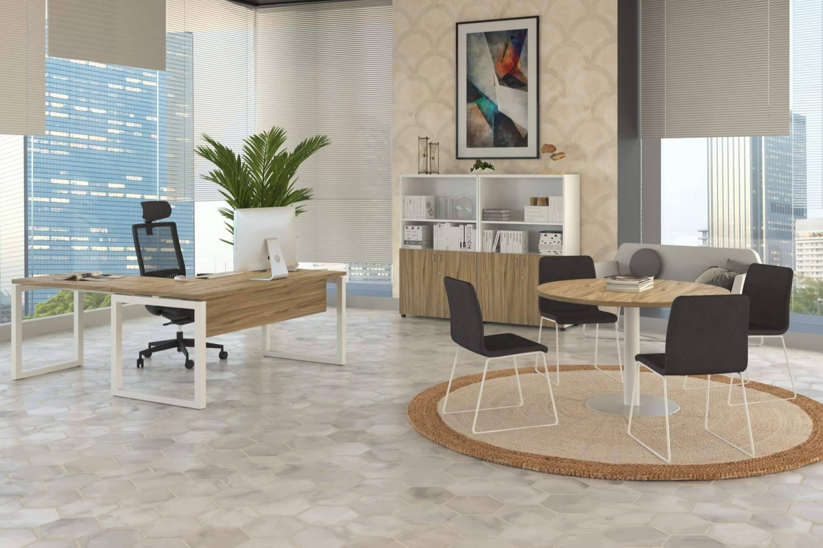 Soluciones OfficeDeco para espacios corporativos centradas en la productividad y el rendimiento profesional