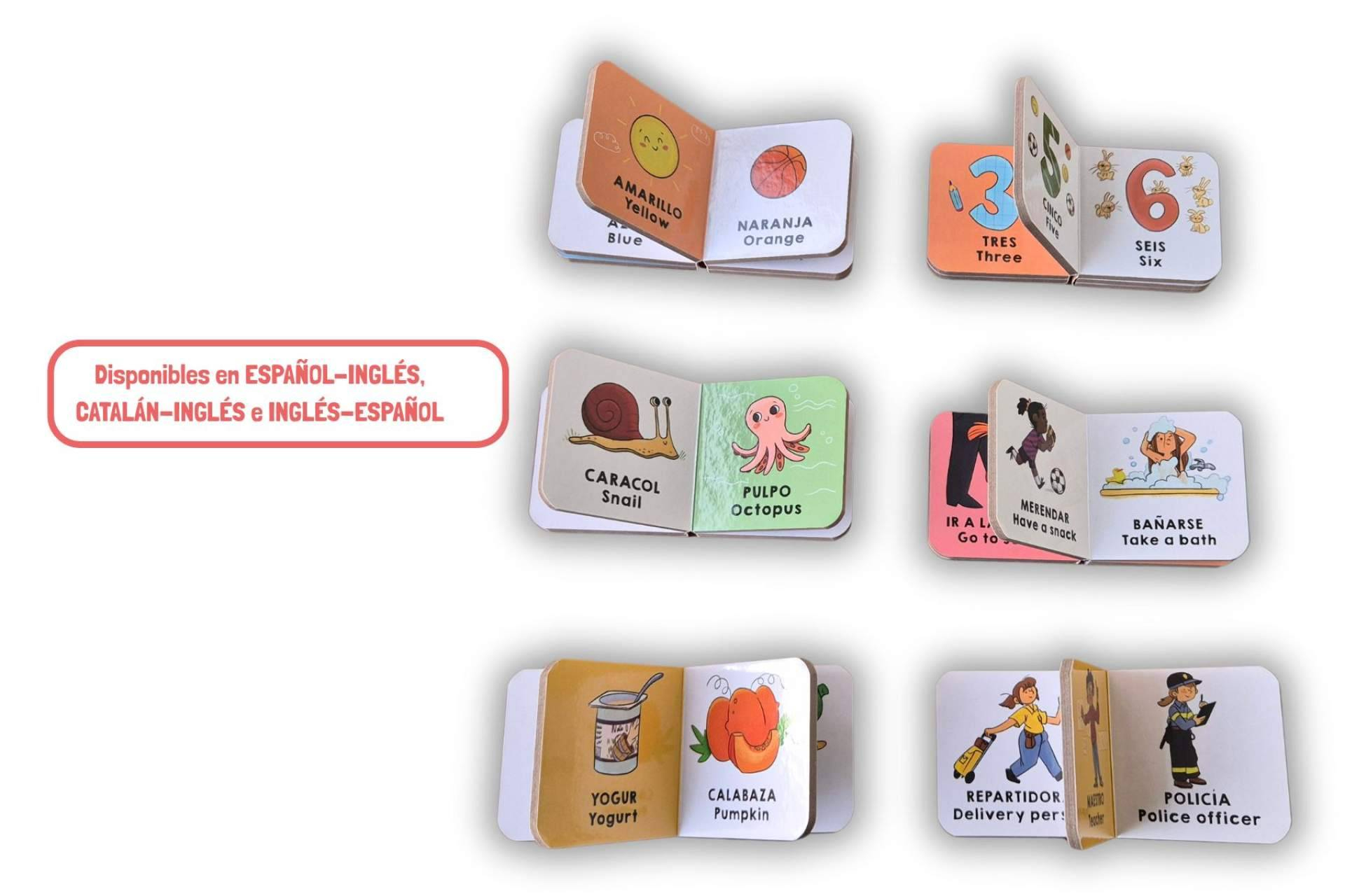 ¡Aprender jugando! Minilibros bilingües para descubrir palabras en español e inglés