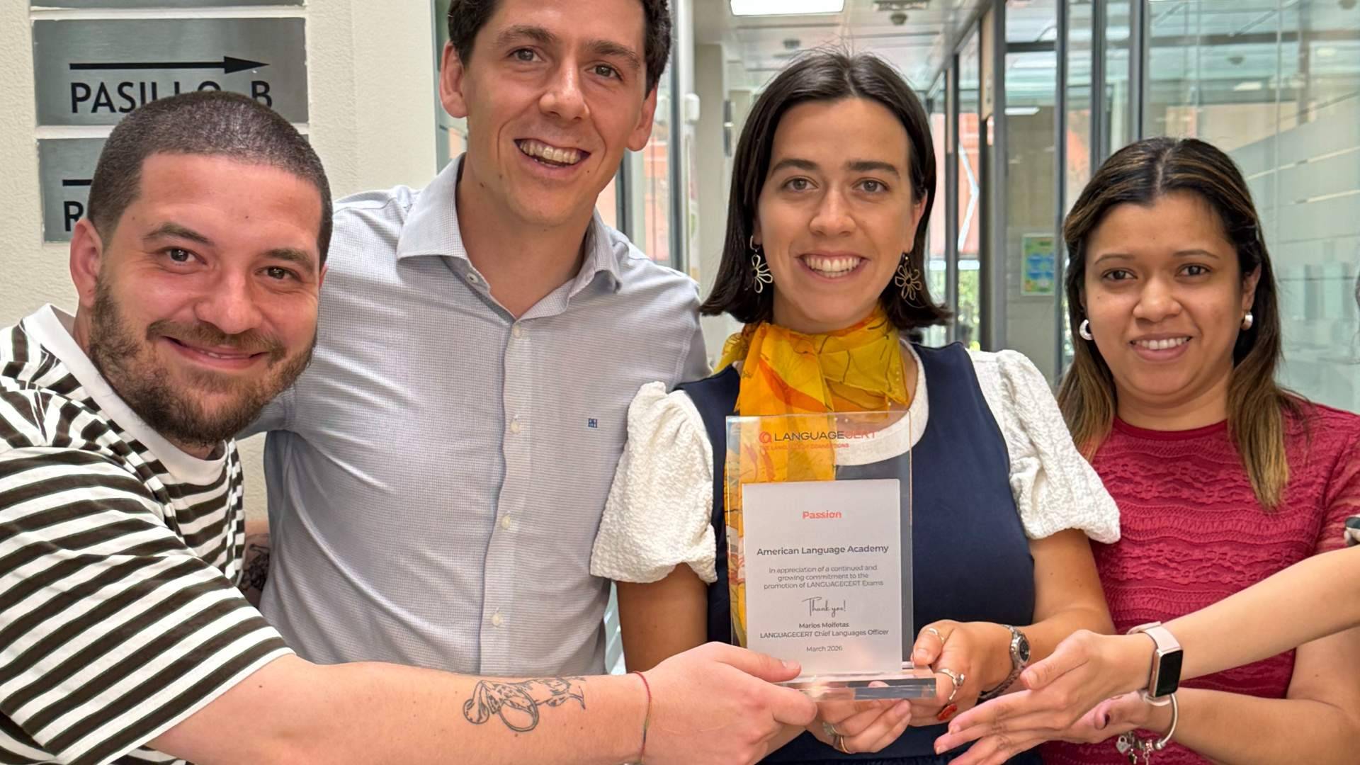 American Language Academy ganadora de los premios LanguageCert 2026