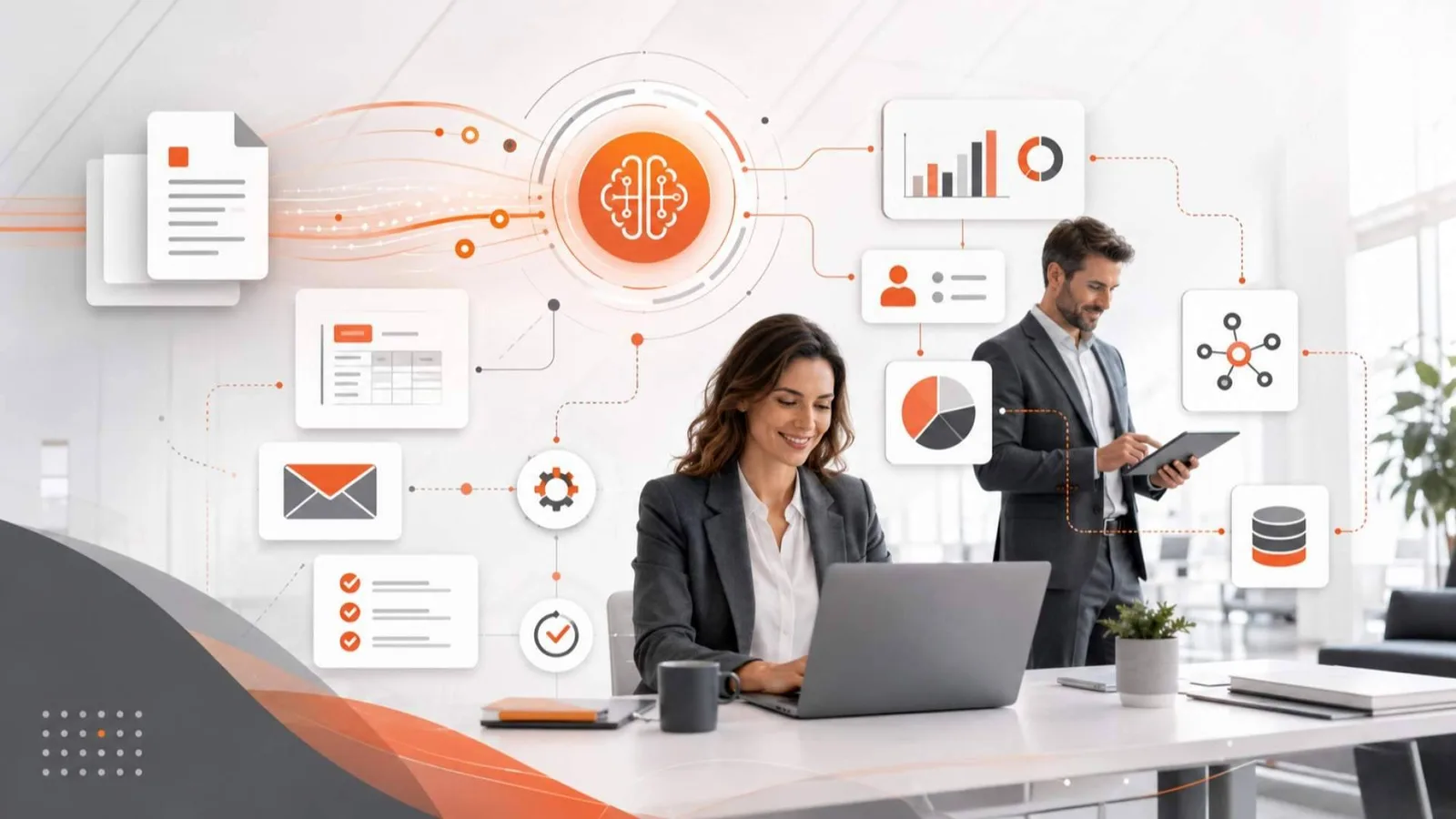 La inteligencia artificial para empresas permite reducir el trabajo manual y mejorar la eficiencia operativa
